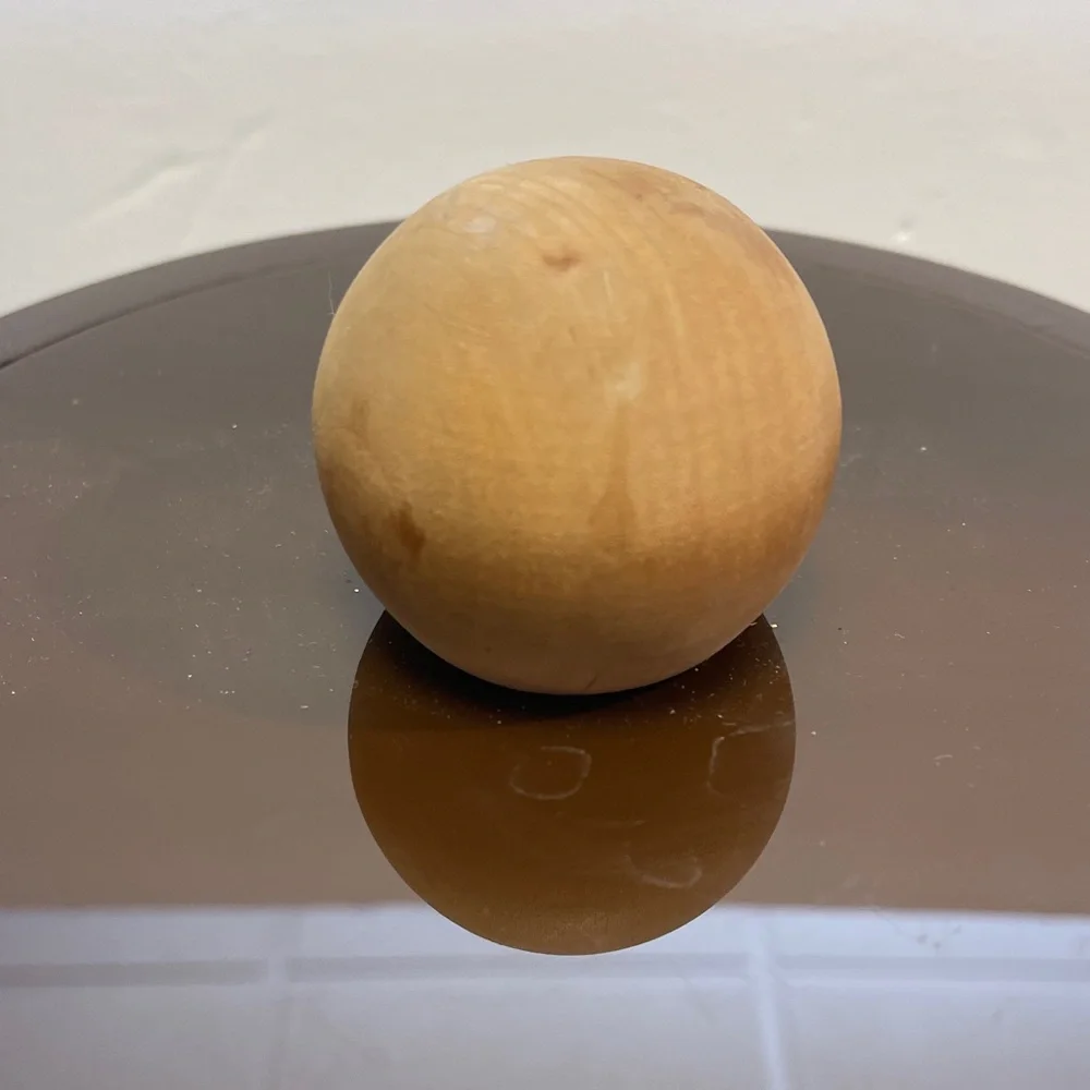 Morgan Vintage Brown Tan Ice Bucket Wooden Handle Mid Century Modern